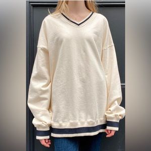 brandy melville erica trimming sweatshirt